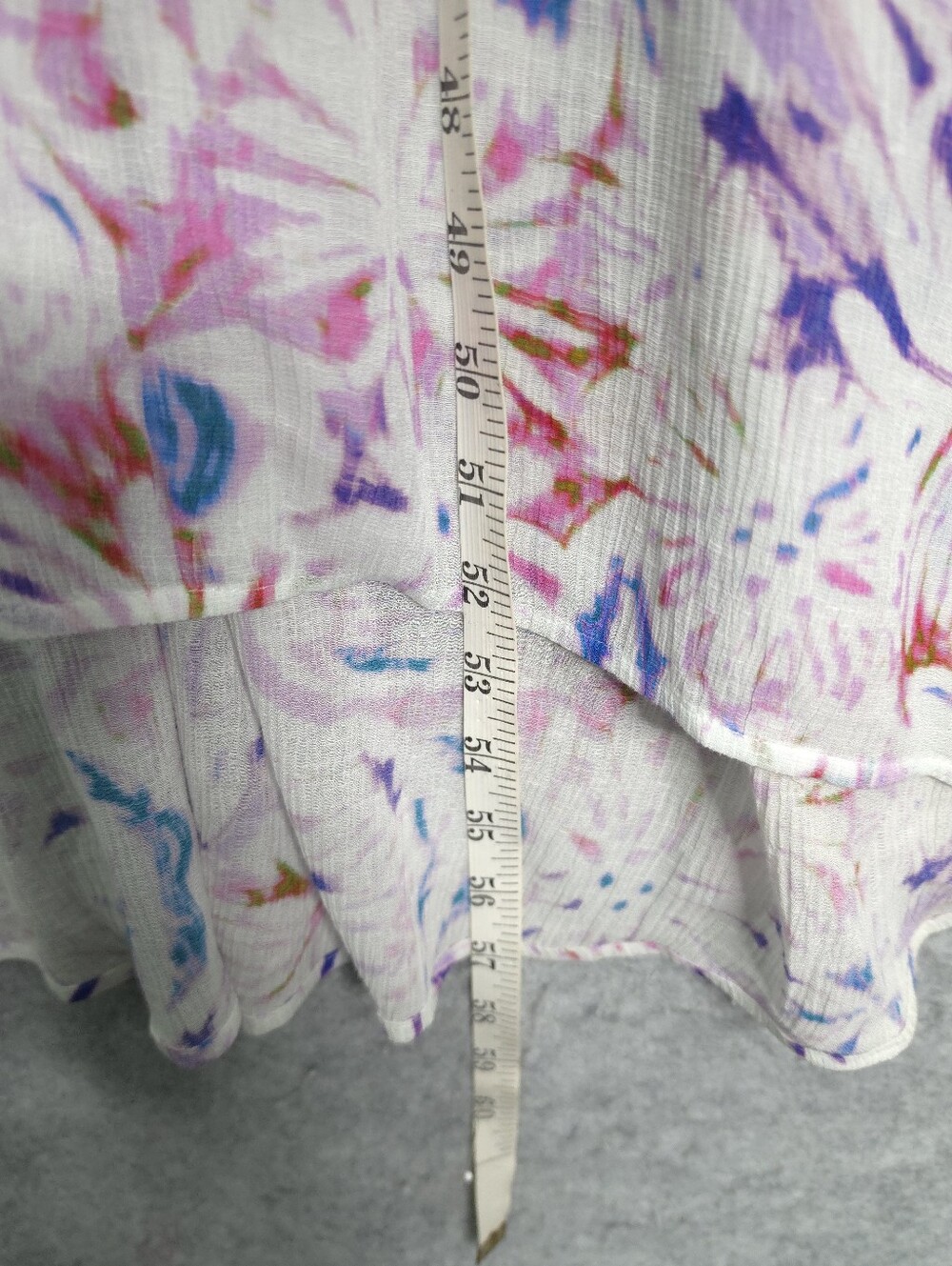 IRO Linen Blend Vneck Watercolor Floral-Print Midi Dress - Picture 12 of 12